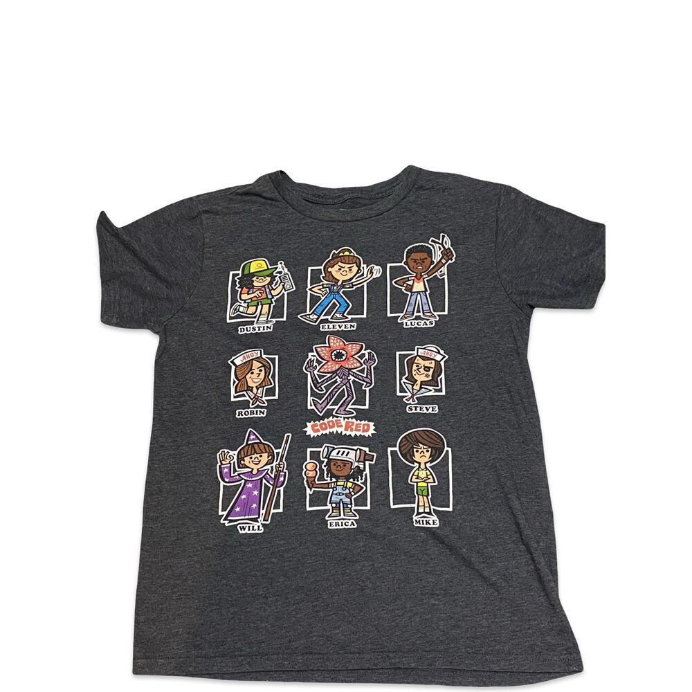 Stranger Things Boys Size 2X Graphic Cartoon Character T-shirt Short Sleeve